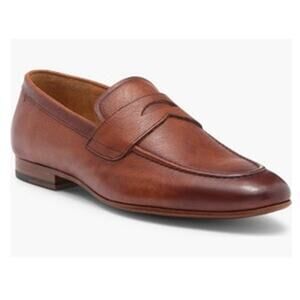 Caricato Italian Made Leather Penny Loafer in Tan Brown Men's size 11.5